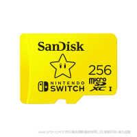 閃迪 Nintendo® 許可的 Nintendo™ Switch™ 專用存儲卡 microSD卡 TF sandisk產品 SDSQXAO-256G-ZNCZN