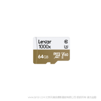 雷克沙 LSDMI64GCB1000A Lexar® Professional 1000x microSDHC™/microSDXC™ UHS-II 存儲卡 64G 讀150MB/s，寫90MB/s