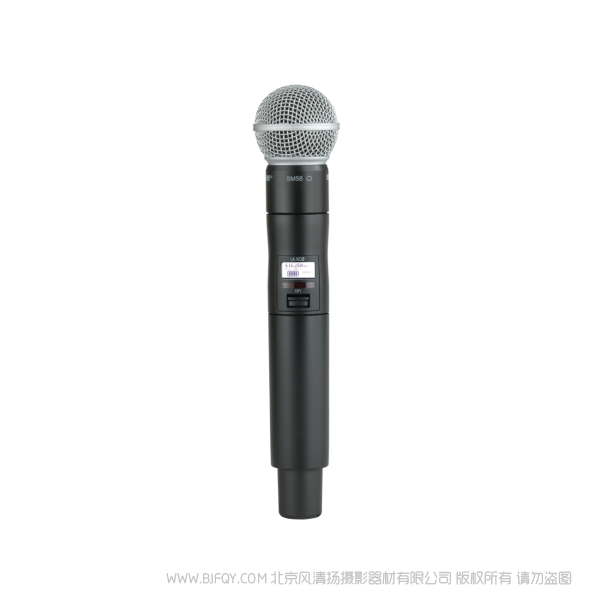 Shure ULXD2/SM58  SM58話筒配備ULXD2手持式發射機 ULX-D數字無線系統之SM58A手持式無線發射機。