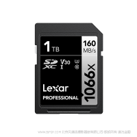 雷克沙 Lexar® Professional 1066x SDXC™ UHS-I 存儲卡SILVER系列 閃存 SD卡 相機存儲 1TB 512GB 256GB 128GB 64GB