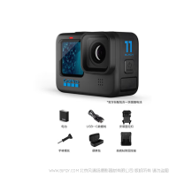 Gopro HERO11 Black 運(yùn)動(dòng)攝像機(jī)   電影級(jí)的 5.3K60 + 2.7K240 視頻，且可以從視頻中獲取 24.7MP 靜態(tài)照片