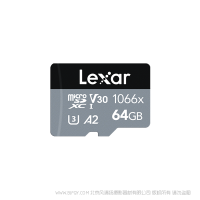 雷克沙 Lexar® Professional 1066x microSDXC™ UHS-I 存儲卡SILVER系列 LMS1066